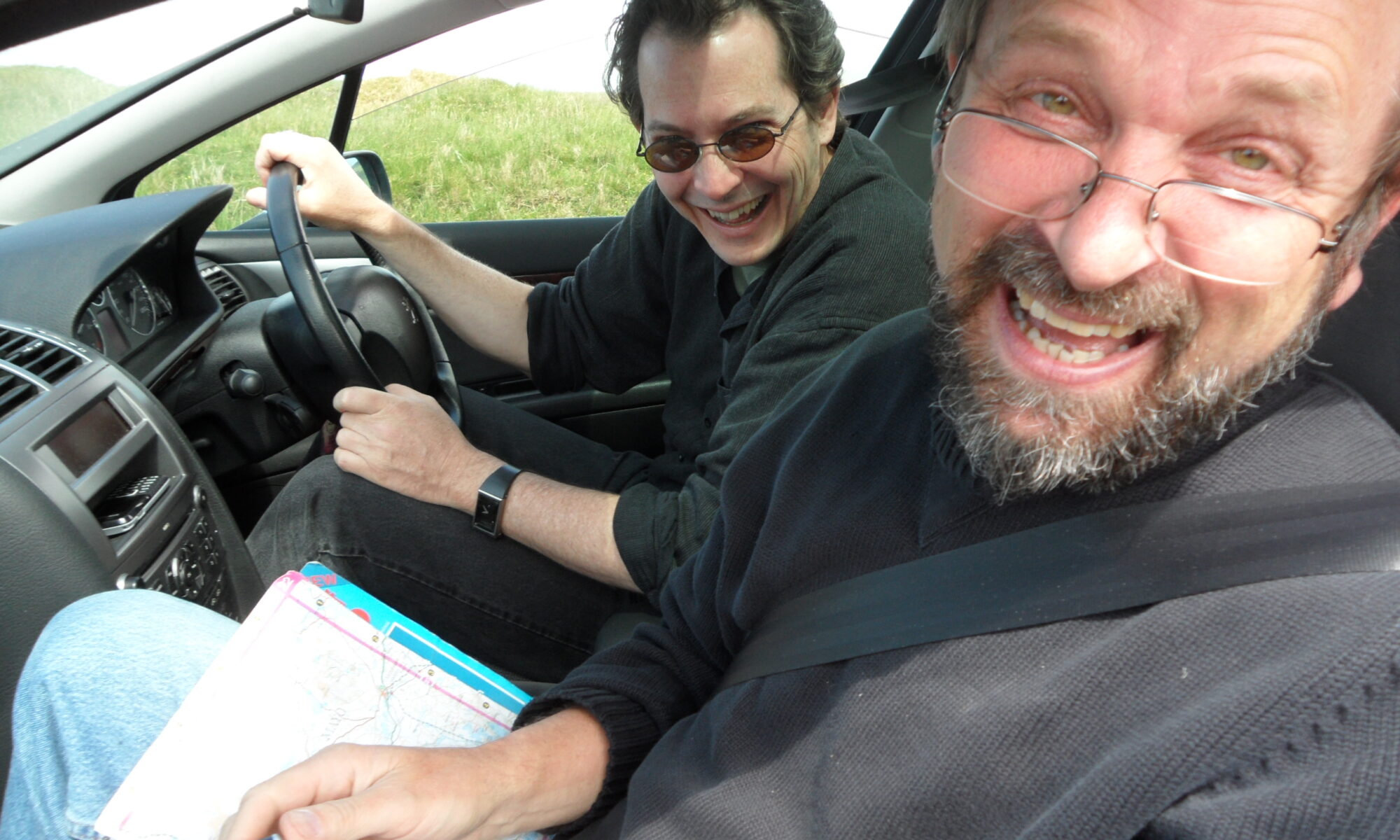 James and Morgan, lost in Ireland